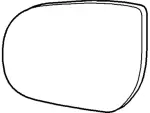 8L8Z17K707F - Body: Mirror Glass for Ford: Escape | Mercury: Mariner Image