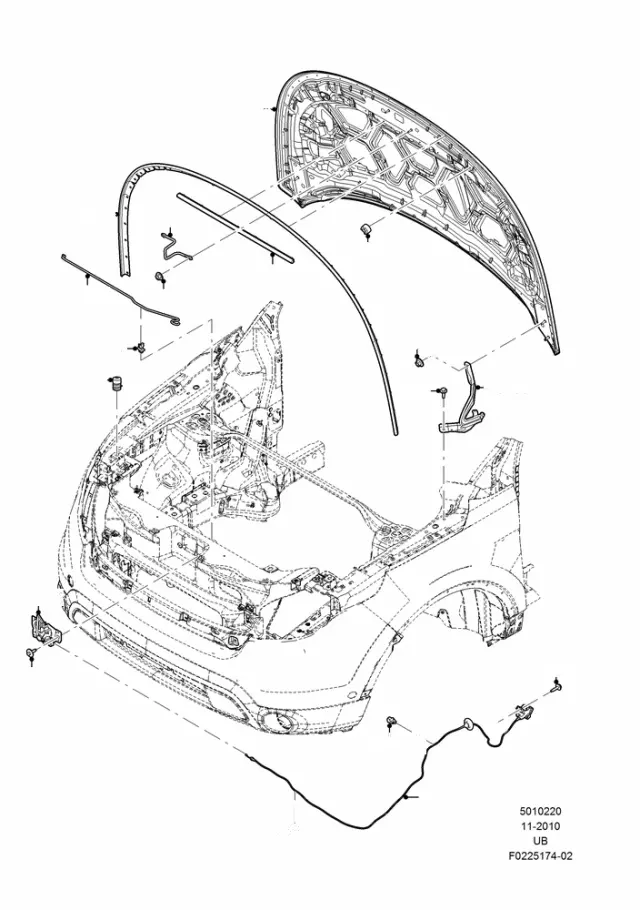 6H6Z16K689A - Body: Striker for Ford Image