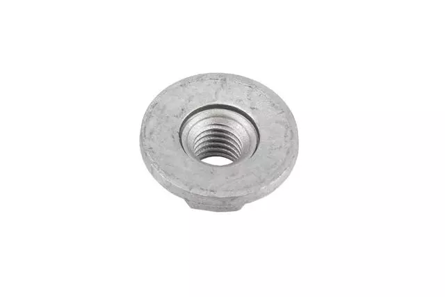 11516754 - : Striker Nut for Buick: Cascada, LaCrosse, Park Avenue, Regal, Verano | Cadillac: ATS, CT4, CT5, CTS, DeVille, ELR, XTS | Chevrolet: Camaro, Cruze, Cruze Limited, Impala, Malibu, Malibu Limited, Silverado 1500, Silverado 1500 LD, Silverado 2500 HD, Silverado 3500 HD, Volt | GMC: Sierra 1500, Sierra 1500 Limited, Sierra 2500 HD, Sierra 3500 HD | Hummer: H3 Image