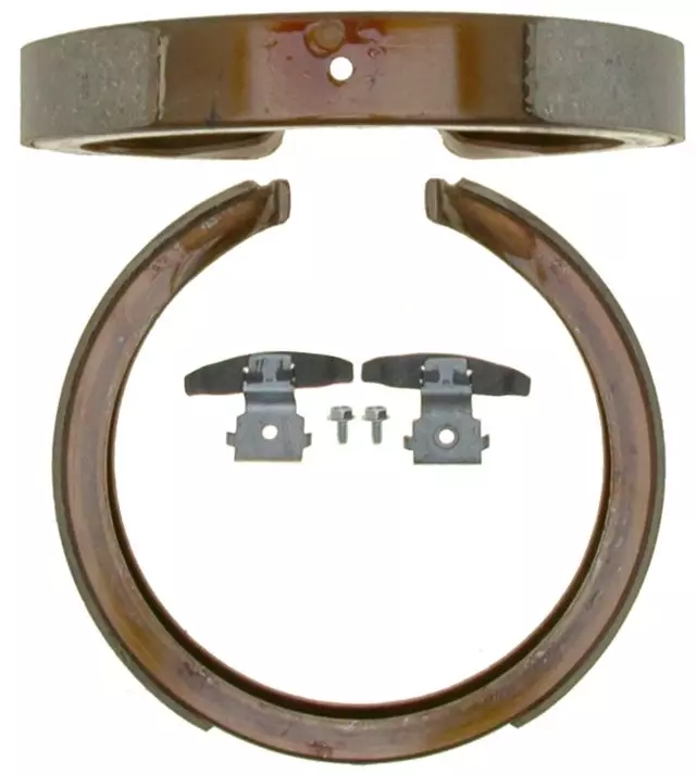 89033999 - Unclassified: Bonded Rear Drum In-Hat Parking Brake Shoe Set for GM Image