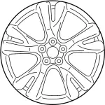 D0CMM1A37A - : Wheel, Alloy for Infiniti Image