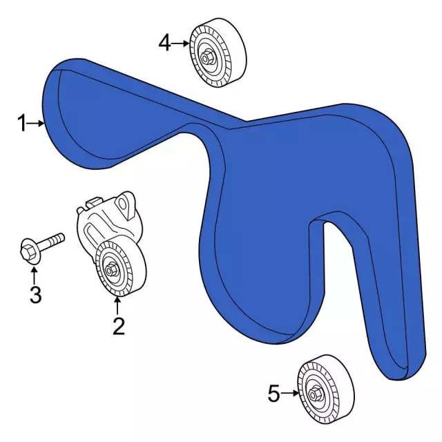 L1MZ8620F - : Serpentine Belt for Ford: Explorer, Police Interceptor Utility | Lincoln: Aviator Image