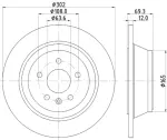 355119152 - : Disc Brake Rotor for Hella Pagid Image