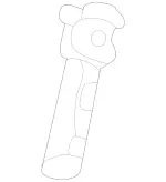 16797076008V65 - Body: Headrest Guide for Mercedes-Benz Image