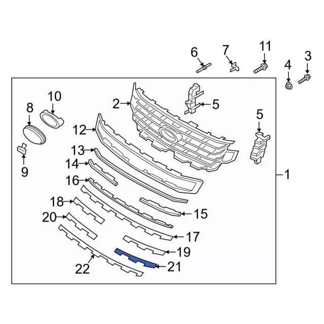 JL1Z8C324AG - Body: Insert for Ford Image