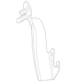 2223200343 - Rear Axle: Holder for Mercedes-Benz Image