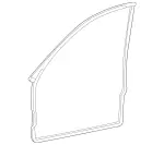 2037202278 - Body: Weatherstrip for Mercedes-Benz Image