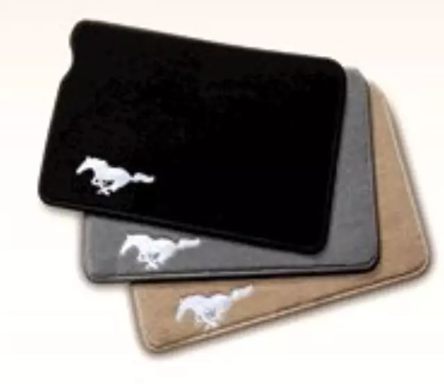 7R3Z6313300BA - Interior: Premium Carpeted Floor Mats - Ebony for Ford: Mustang Image