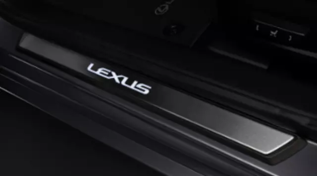 PT9441117020 - Exterior: Illuminated Door Sills - Black - Front for Lexus: LC500, LC500h Image