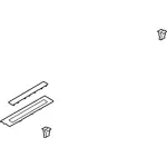 HC3Z2613209AA - : Scuff Plate for Ford: F-250 Super Duty, F-350 Super Duty, F-450 Super Duty Image