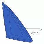 LJ6Z7829711H - Body: Quarter Glass for Ford: Escape Image