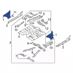 MB3Z5802038A - Body: Cowl Side Panel for Ford: Bronco Image
