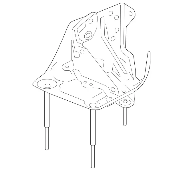 2223200943 - Springs, Suspension and Hydraulics: Holder for Mercedes-Benz: Maybach S550, Maybach S560, Maybach S600, Maybach S650, S450, S550, S550e, S560, S600, S63 AMG, S65 AMG Image image