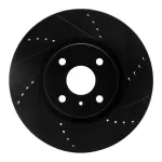 63380073R - : DFC Brake Rotor - Drilled and Slotted - Black for DYNAMIC FRICTION Image