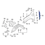 LB3Z16072A - Body: Rear Insulator for Ford Image