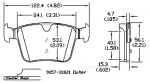 13057305 - Brake: Disc Brake Pad Set for OmniParts Image