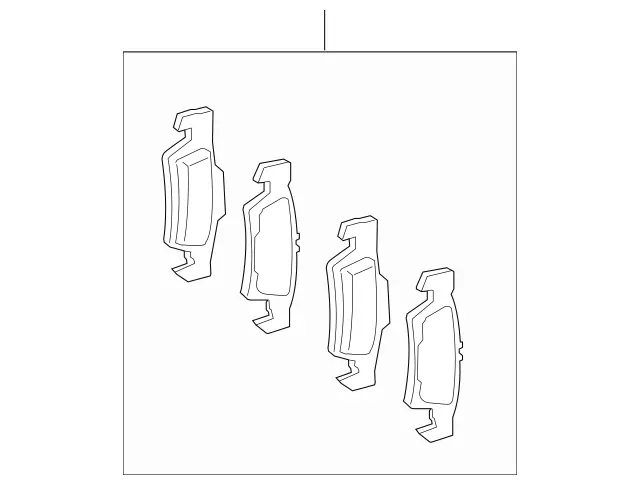 4420442067 - Brakes: Parts Kit, Brake Pad for Mercedes-Benz: 300S, CL550, CL600, CLS550, S600, SL550 Image image