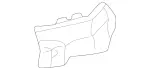 2206905230 - : Fender Liner for Mercedes-Benz Image