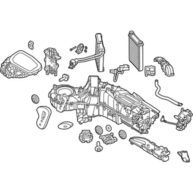 YK349 - HVAC: Evaporator Assembly for Ford: F-250 Super Duty, F-350 Super Duty, F-450 Super Duty Image