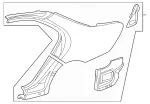 2206301021 - Side Panels: Rear Fender for Mercedes-Benz Image