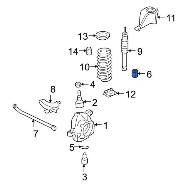 Alignment Camber Adjusting Eccentric - Ford (5C3Z-3B440-FFG)