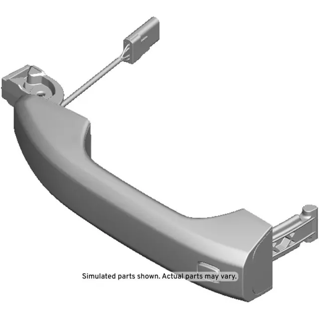 84807766 - : Chrome Front Side Door Exterior Handle for Chevrolet: Silverado 1500, Silverado 1500 LTD, Silverado 2500 HD, Silverado 3500 HD | GMC: Canyon, Sierra 1500, Sierra 1500 Limited, Sierra 2500 HD, Sierra 3500 HD Image