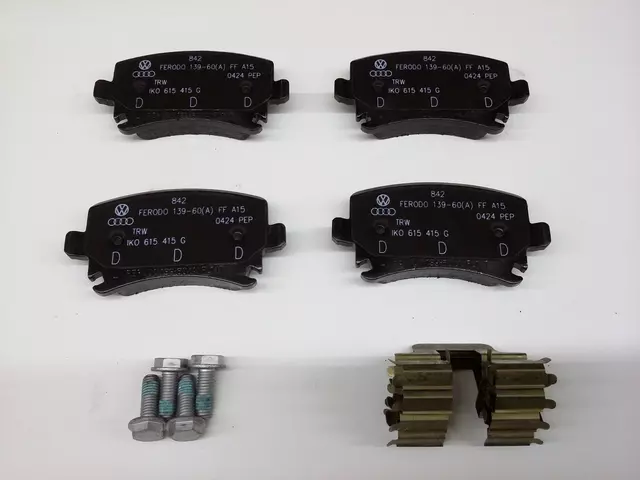 1K0698451P - Brakes: Brake Pads for Audi: A3, A3 Quattro, TT, TT Quattro, TT RS Quattro, TTS Quattro Image