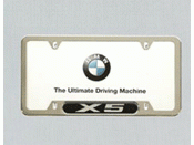 License Plate Frame, Chrome X5 Emblem - BMW (82-12-0-418-629)
