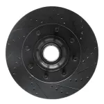63354209R - : DFC Brake Rotor - Drilled and Slotted - Black for DYNAMIC FRICTION Image