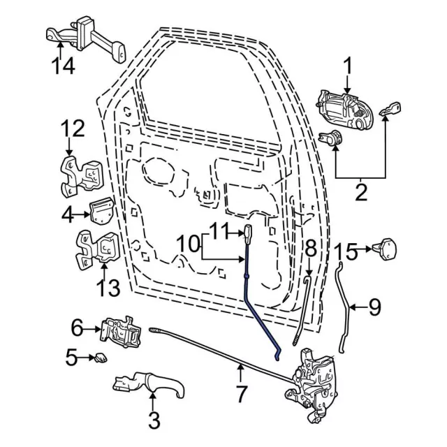 F65Z1521852AAD - Body: Control Rod for Ford: F-150, F-250 Image