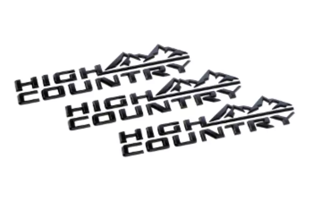 85101611 - Exterior: Exterior Emblems, High Country, Black for GM Image