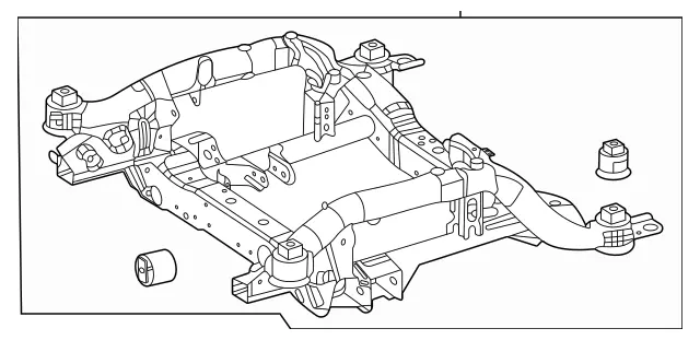 1673308300 - Cowl, Front Panel: Suspension Subframe for Mercedes-Benz: GLE450, GLE53 AMG, GLS450 Image image