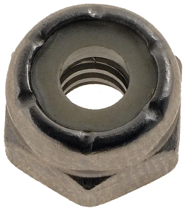 250009 - : Hex Lock Nuts With Nylon Ring-Grade 2- Thread Size 10-24 In. for Dorman Image