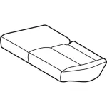 F1EZ5863805KB - Body: Seat Cover for FORD Image