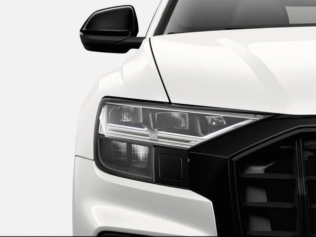 ZAW071600AGDSP - Exterior: Black Optic Mirror Caps - With Side Assist for Audi: Q8, SQ8 Image