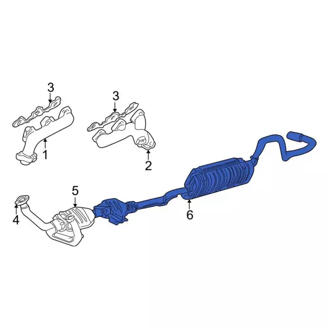 7L5Z5230E - : Muffler &amp; Pipe for Ford Image