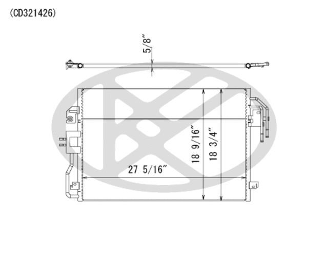 CD321426 - : Koyorad A/C Condenser for Koyo Image