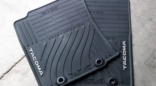 PT9083512020 - : Floor Mats, All-Weather, Set Of Two, Black for Toyota: Tacoma Image
