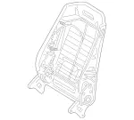 2119101434 - Driver Seat: Backrest Frame for Mercedes-Benz Image