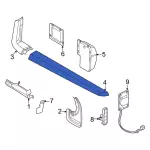 NZ6Z6029039B - Body: Rail Trim for Ford: Maverick Image