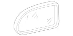 2088100121 - Front Doors: Mirror Glass for Mercedes-Benz Image