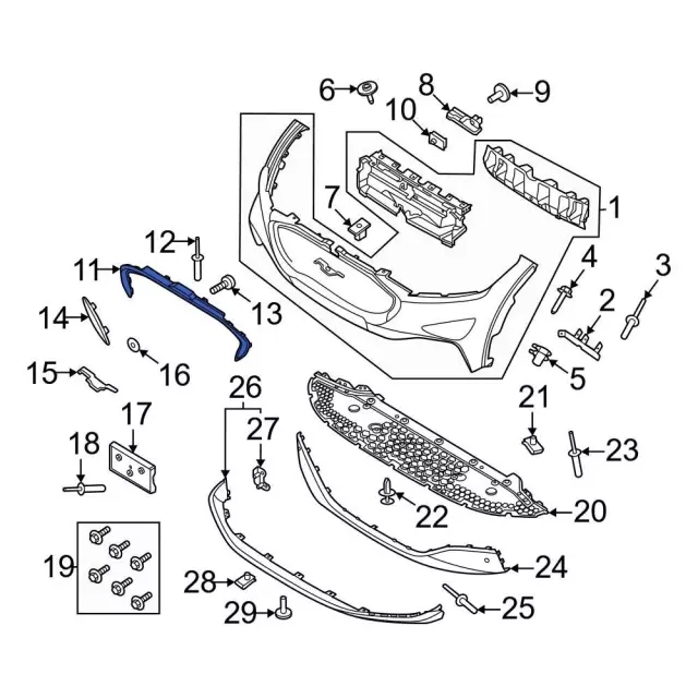 LJ8Z8419DBPTM - : Trim Molding for Ford: Mustang Mach-E Image