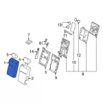 NL3Z1864416CA - Body: Seat Back Cover for Ford: F-150, F-250 Super Duty, F-350 Super Duty, F-450 Super Duty Image