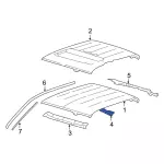 7L3Z1851187A - Body: Roof Reinforced for Ford: F-150 Image