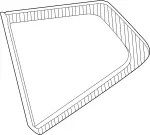 83300F6600 - Body: Quarter Glass for INFINITI: M30 Image