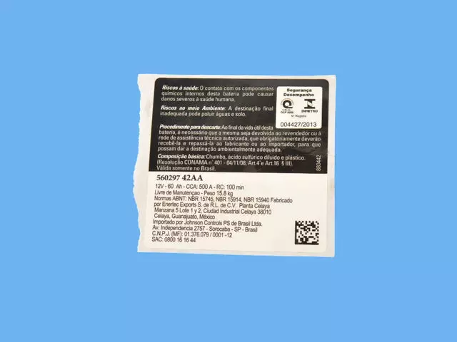 Battery Warning Label - Mopar (56029728AC)