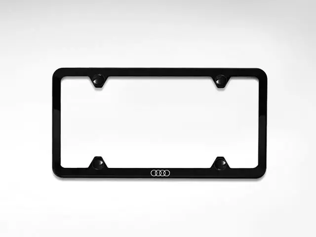 2013-2025 Audi - Slimline License Plate Frame With Audi Rings - Audi (ZAW-071-801-C)