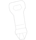 2039201272 - Rear Seat Bench: Lock for Mercedes-Benz: C230, C240, C280, C32 AMG, C320, C350, C55 AMG Image