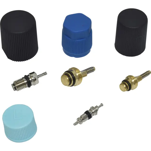 VC2914C - Air Conditioning &amp; Heat: A/C System Valve Core and Cap Kit -- Valve and Cap Kit for UAC Image