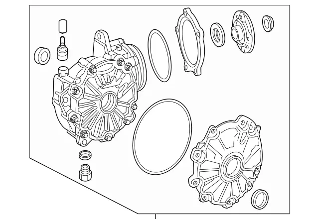 2053304107 - Front Axle: Front Axle Differential for Mercedes-Benz: C43 AMG, C450 AMG, CLS53 AMG, E300, E43 AMG, E53 AMG, E63 AMG S Image image